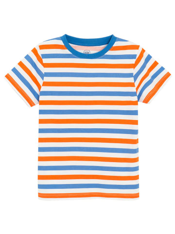 COOL CLUB 2er-Set: Shirts in Orange/ Blau/ Weiß