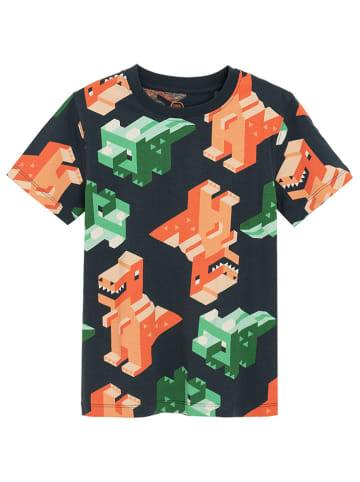 COOL CLUB Shirt in Schwarz/ Orange/ Grün