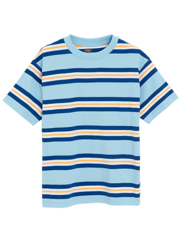 COOL CLUB Shirt lichtblauw/donkerblauw/oranje