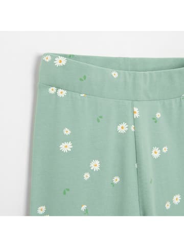 COOL CLUB Spodnie w kolorze zielono-białym