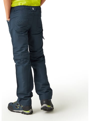 Regatta Spodnie funkcyjne Zipp-Off "Sorcer" w kolorze granatowym