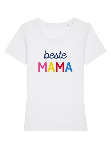 WOOOP Shirt "Beste Mama" in Weiß