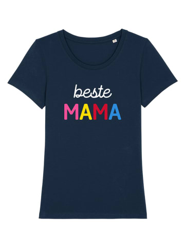 WOOOP Shirt "Beste Mama" in Dunkelblau