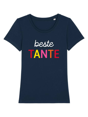 WOOOP Shirt "Beste Tante" in Dunkelblau