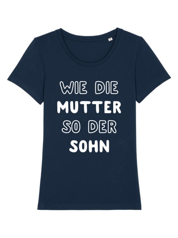 WOOOP Shirt "Wie die Mutter" in Dunkelblau