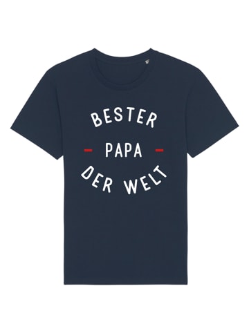 WOOOP Shirt "Bester Papa" in Dunkelblau