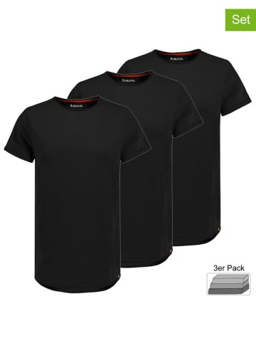 Sublevel 3-delige set: shirts zwart