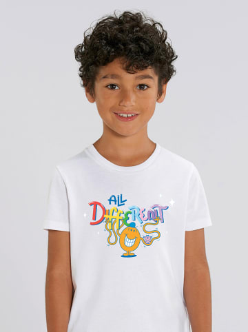 WOOOP Shirt "All different" in Weiß