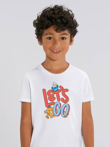 WOOOP Koszulka "Let's go" w kolorze białym
