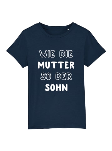 WOOOP Shirt "Wie die Mutter" in Dunkelblau