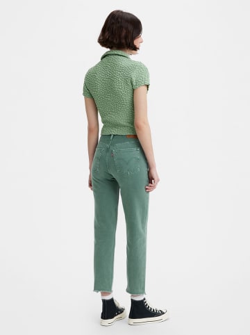 Levi´s Dżinsy "501®" - Skinny fit - w kolorze zielonym