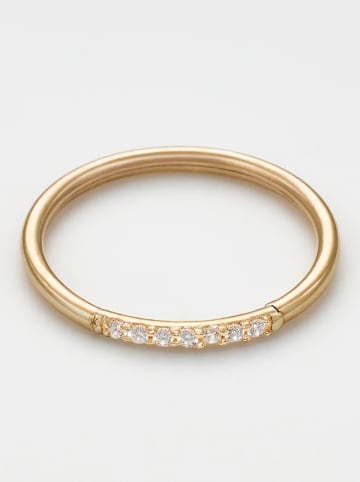 L instant d Or Gold-Ring "Amber" mit Edelsteinen