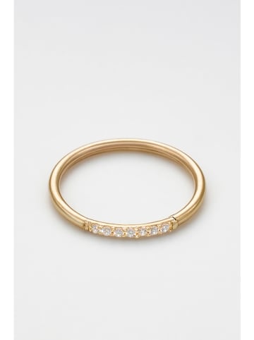 L'OR by Diamanta Złoty pierścionek "Amber" z cyrkoniami