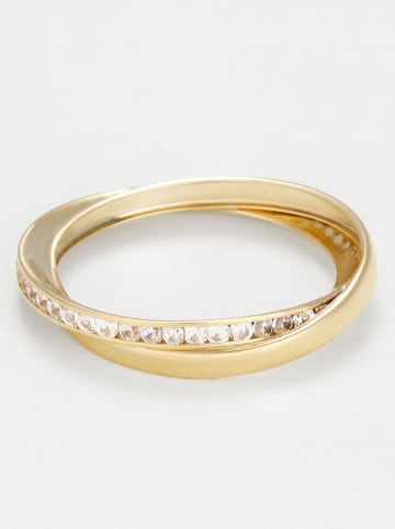 L instant d Or Gouden ring "Kylie" met edelstenen