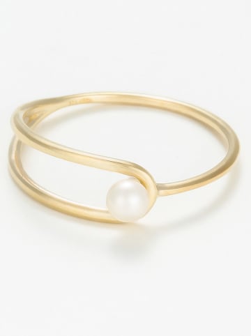 L instant d Or Złoty pierścionek "Malee" z perłą