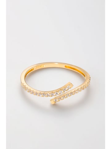 L instant d Or Gouden ring "Alaia" met edelstenen
