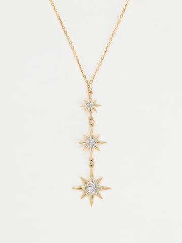 L instant d Or Gold-Halskette "Mon étoile" mit Schmuckelementen - (L)42 cm