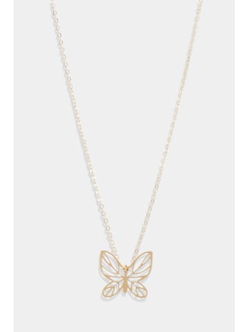 L'OR by Diamanta Gold-Halskette "Butterfly" mit Schmuckelement - (L)42 cm