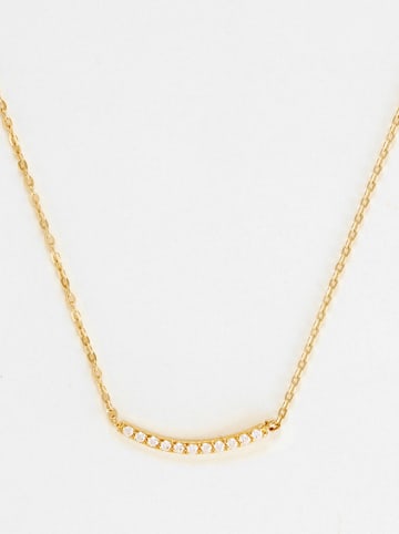 L instant d Or Gold-Halskette "Evoras" mit Edelsteinen - (L)42 cm