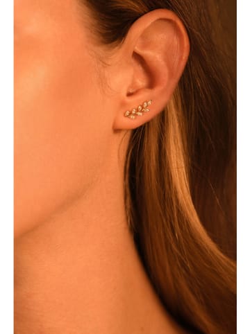 OR ÉCLAT Gold-Ohrstecker "Hanaïs" mit Edelsteinen