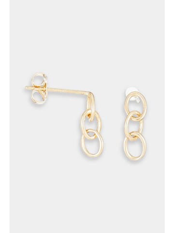 L instant d Or Gouden oorstekers "Twister"
