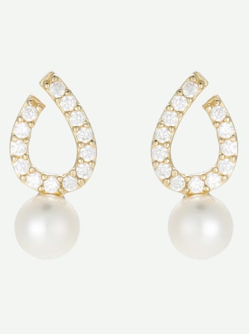 OR ÉCLAT Gold-Ohrstecker "Chanya" mit Edelsteinen