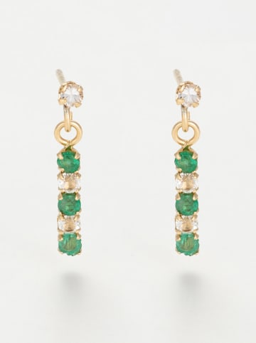 OR ÉCLAT Gold-Ohrstecker "Quatuor précieux" mit Edelsteinen