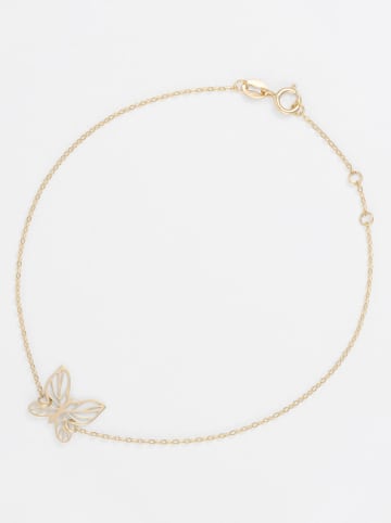 L'OR by Diamanta Gouden armband "Butterfly" met sierelement