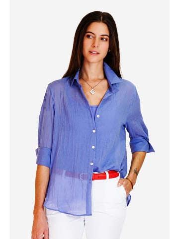 Le Jardin du Lin Linnen blouse lichtblauw