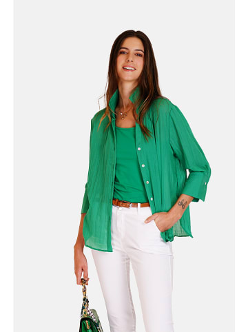 Le Jardin du Lin Linnen blouse groen