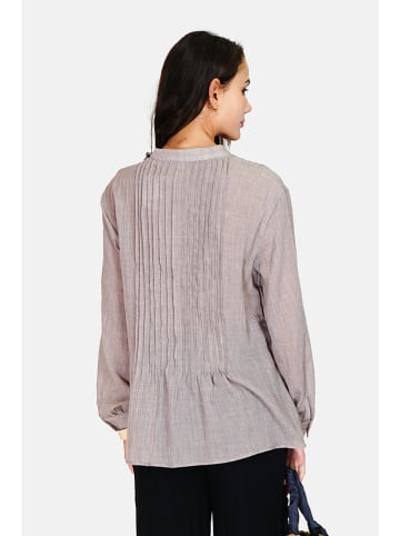 Le Jardin du Lin Leinen-Bluse in Grau