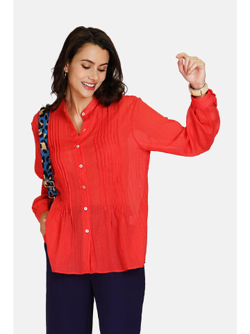 Le Jardin du Lin Leinen-Bluse in Rot