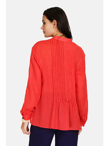 Le Jardin du Lin Leinen-Bluse in Rot