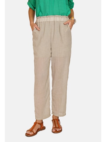 Le Jardin du Lin Leinen-Hose in Beige