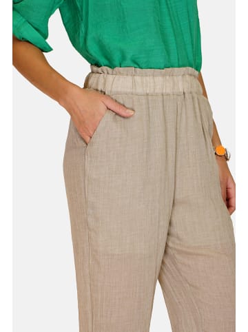 Le Jardin du Lin Leinen-Hose in Beige