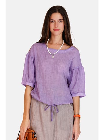 Le Jardin du Lin Linnen blouse paars
