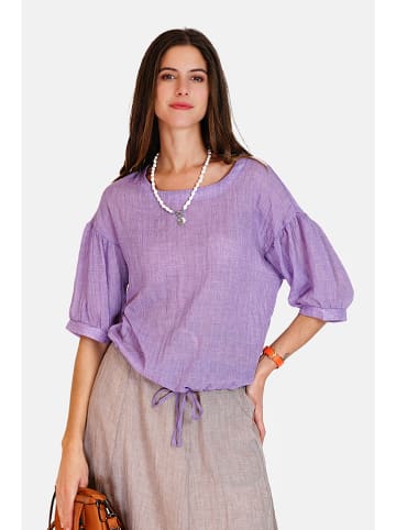 Le Jardin du Lin Linnen blouse paars