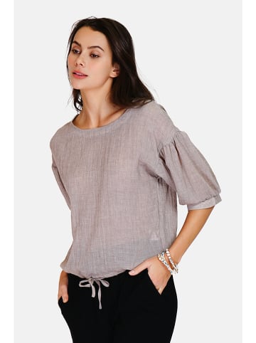 Le Jardin du Lin Linnen blouse taupe