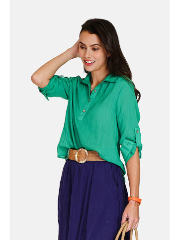 Le Jardin du Lin Linnen blouse groen