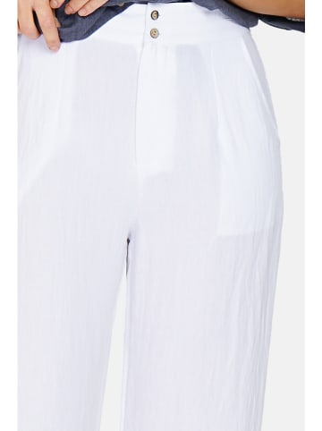 Le Jardin du Lin Spodnie w kolorze białym
