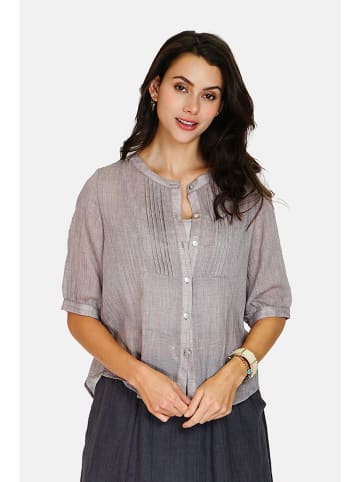 Le Jardin du Lin Leinen-Bluse in Taupe