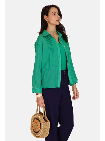 Le Jardin du Lin Linnen blouse groen