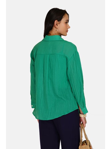 Le Jardin du Lin Linnen blouse groen