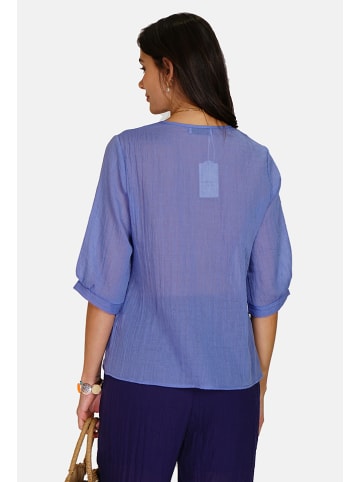 Le Jardin du Lin Leinen-Bluse in Blau