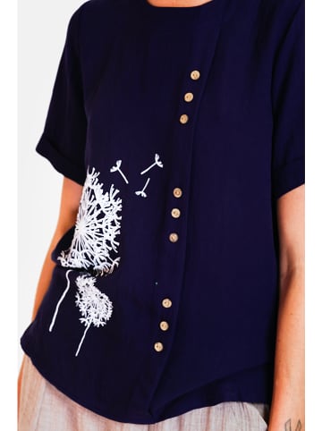 Le Jardin du Lin Shirt donkerblauw