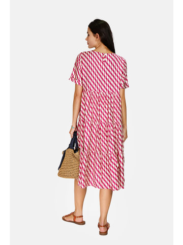 Le Jardin du Lin Kleid in Fuchsia/ Weiß