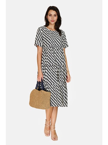 Le Jardin du Lin Kleid in Schwarz/ Weiß