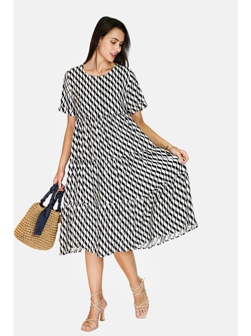 Le Jardin du Lin Kleid in Schwarz/ Weiß