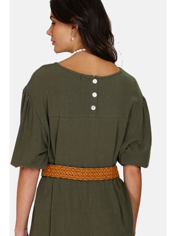 Le Jardin du Lin Sukienka w kolorze khaki
