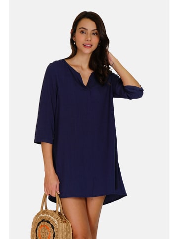Le Jardin du Lin Kleid in Dunkelblau